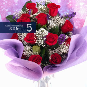 One Side Premium Red Roses Bouquet 單邊豪華版紅玫瑰花束