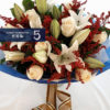 White Roses & Lily Bouquet 香檳玫瑰&白色百合花束 - Image 2