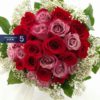 Classic Red & Purple Roses Bouquet 經典紅玫瑰&紫玫瑰花束 - Image 2