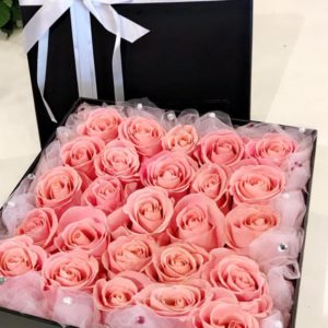 Light Pink Roses Floral Box 淺粉紅玫瑰花盒