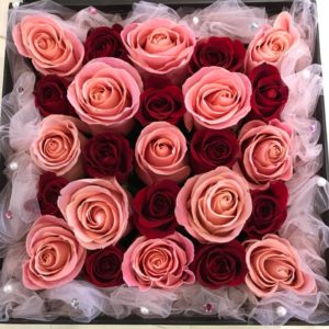 Red & Pink Roses Floral Box 紅玫瑰&粉紅玫瑰花盒