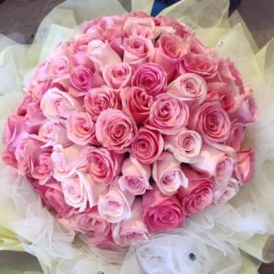 99 Pink Roses Bouquet  99朵粉紅玫瑰花束