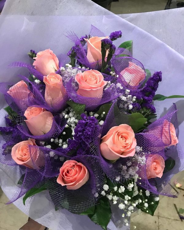 Fracy wrapping Pink Roses Bouquet 夢幻包裝粉紅色玫瑰花束